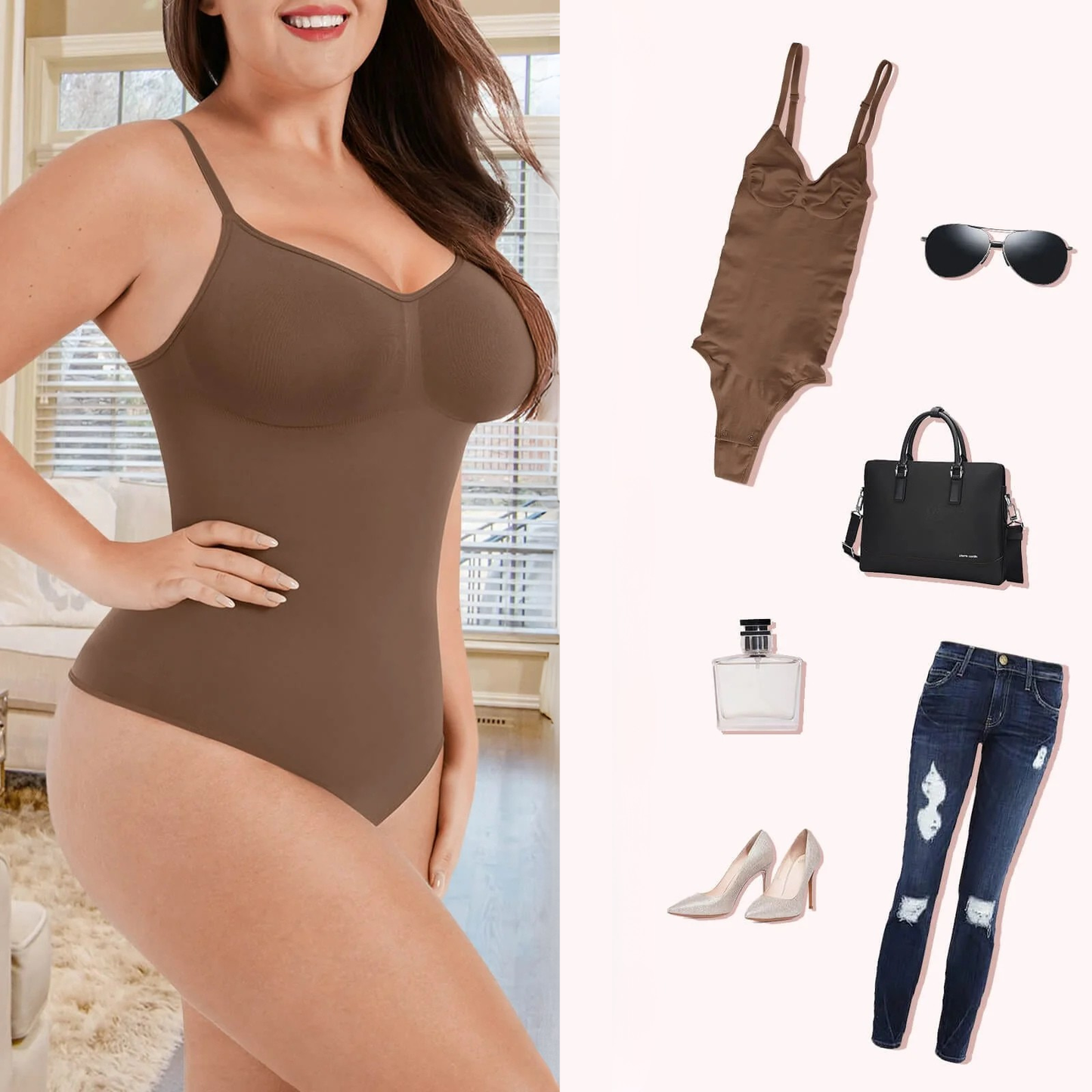 Luna Jednodjelni Tanga Bodi Za Oblikovanje Tijela