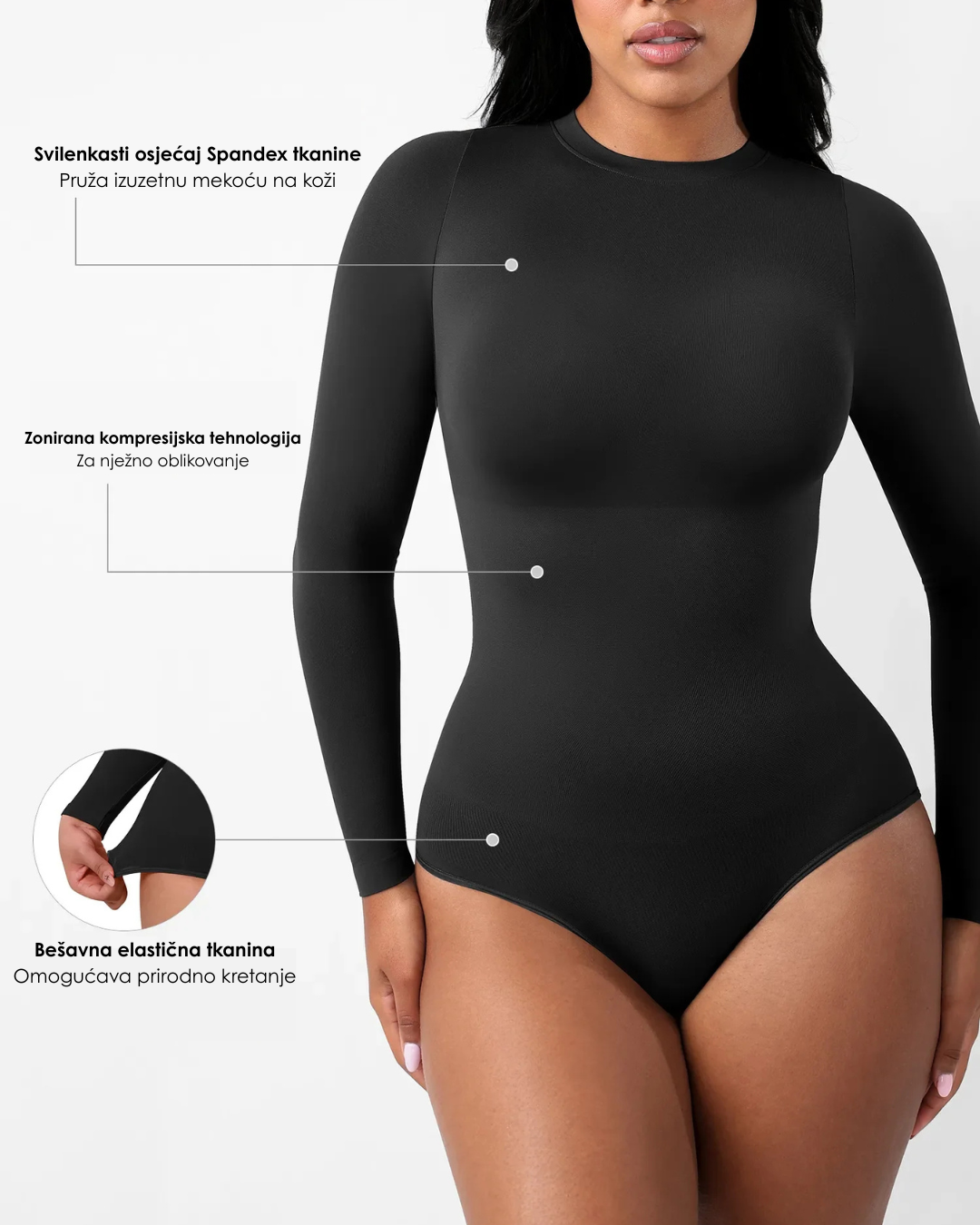 NATTA Form Selene Bodi za Oblikovanje Struka - Ultra Mekan