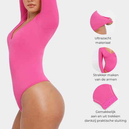 Emma V-Izrez Bodi sa Kontrolom Struka