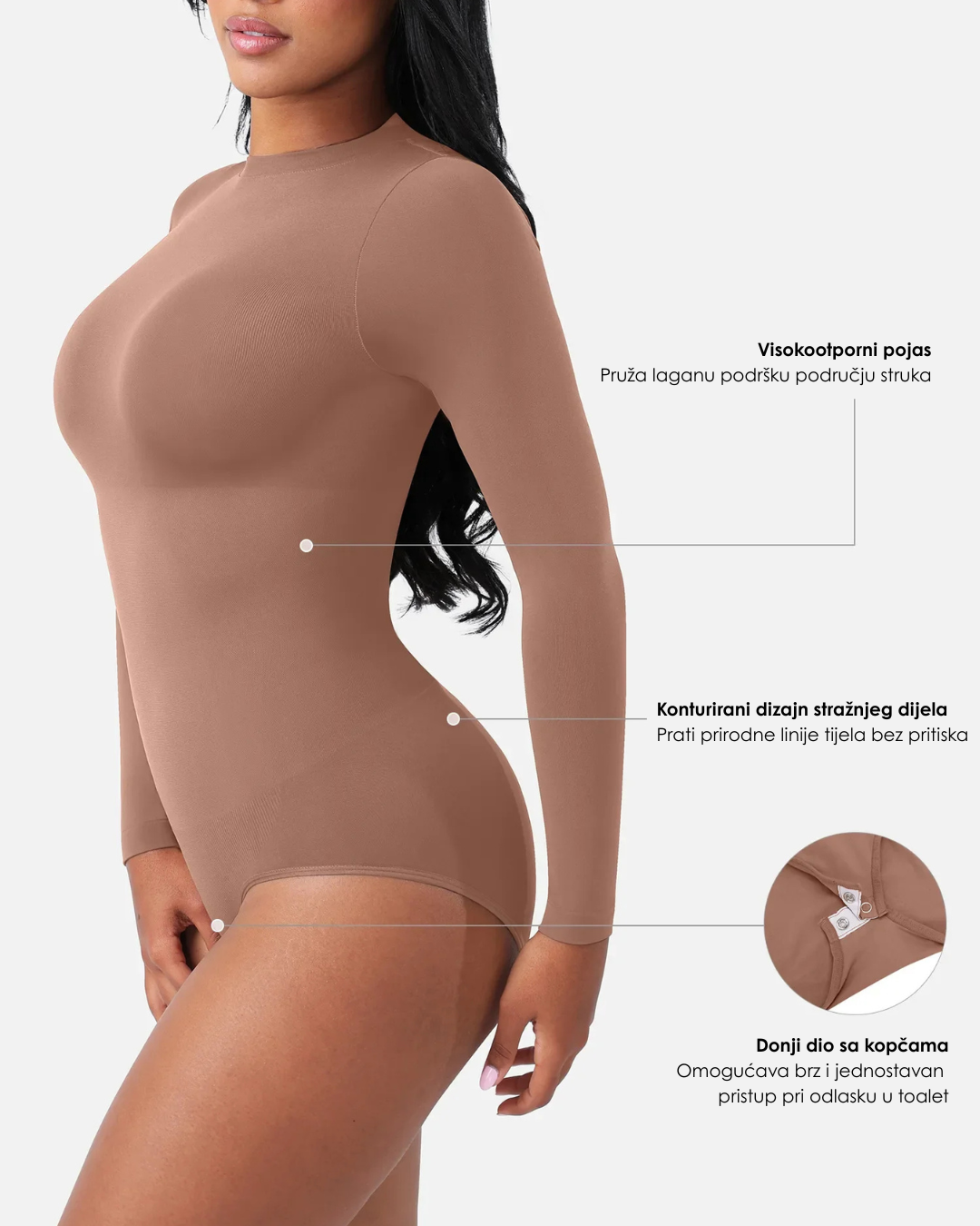 NATTA Form Selene Bodi za Oblikovanje Struka - Ultra Mekan