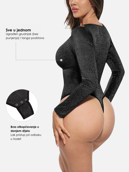 GlamSilk™ Bodi Koji Oblikuje Tijelo i Sija