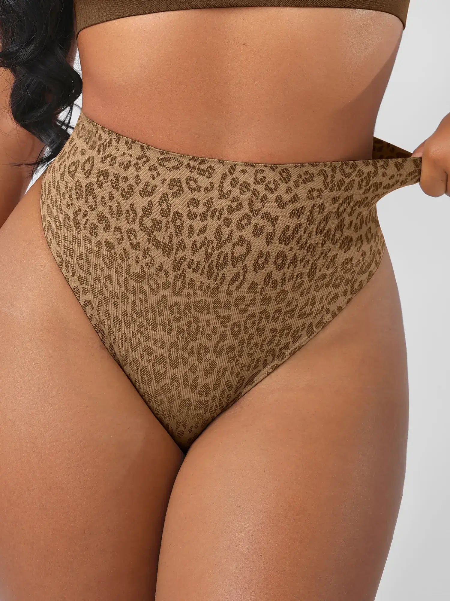 Feelingirl Leopard Print Wireless Bra & Panty