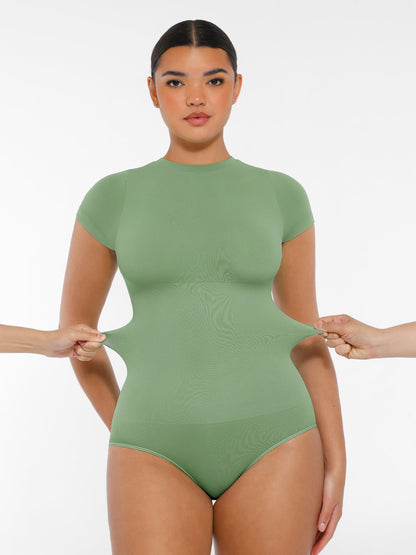 Feelingirl Seamless Ultra-Soft Crew Neck Bodysuit
