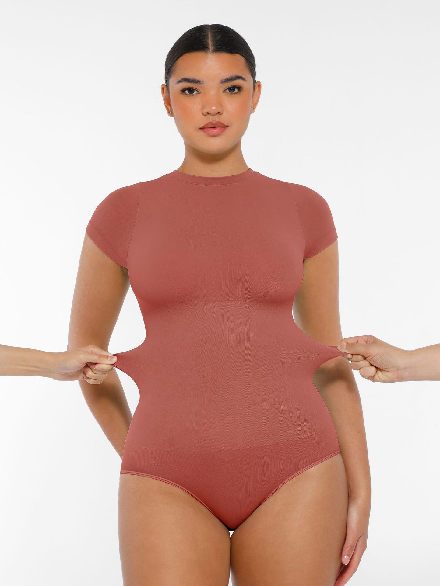 Feelingirl Seamless Ultra-Soft Crew Neck Bodysuit