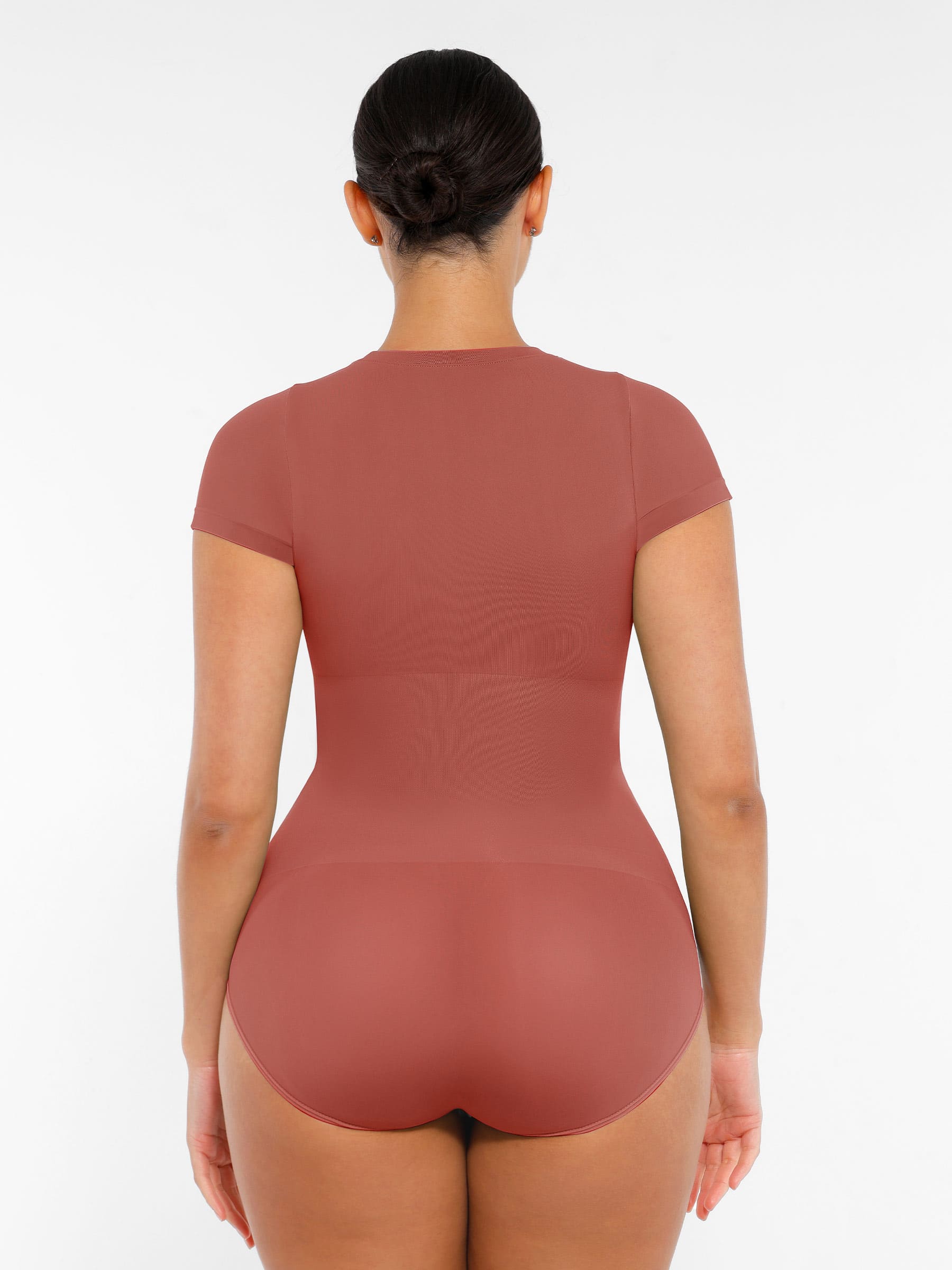 Feelingirl Seamless Ultra-Soft Crew Neck Bodysuit