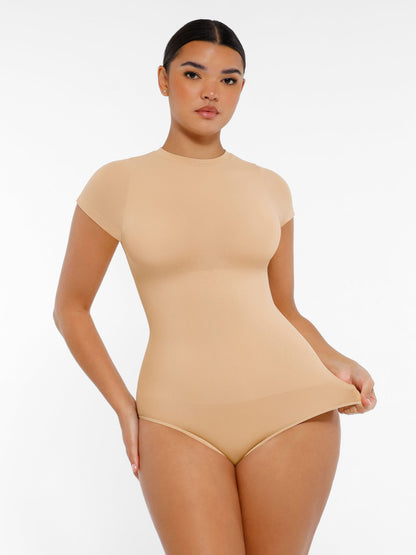 Feelingirl Seamless Ultra-Soft Crew Neck Bodysuit