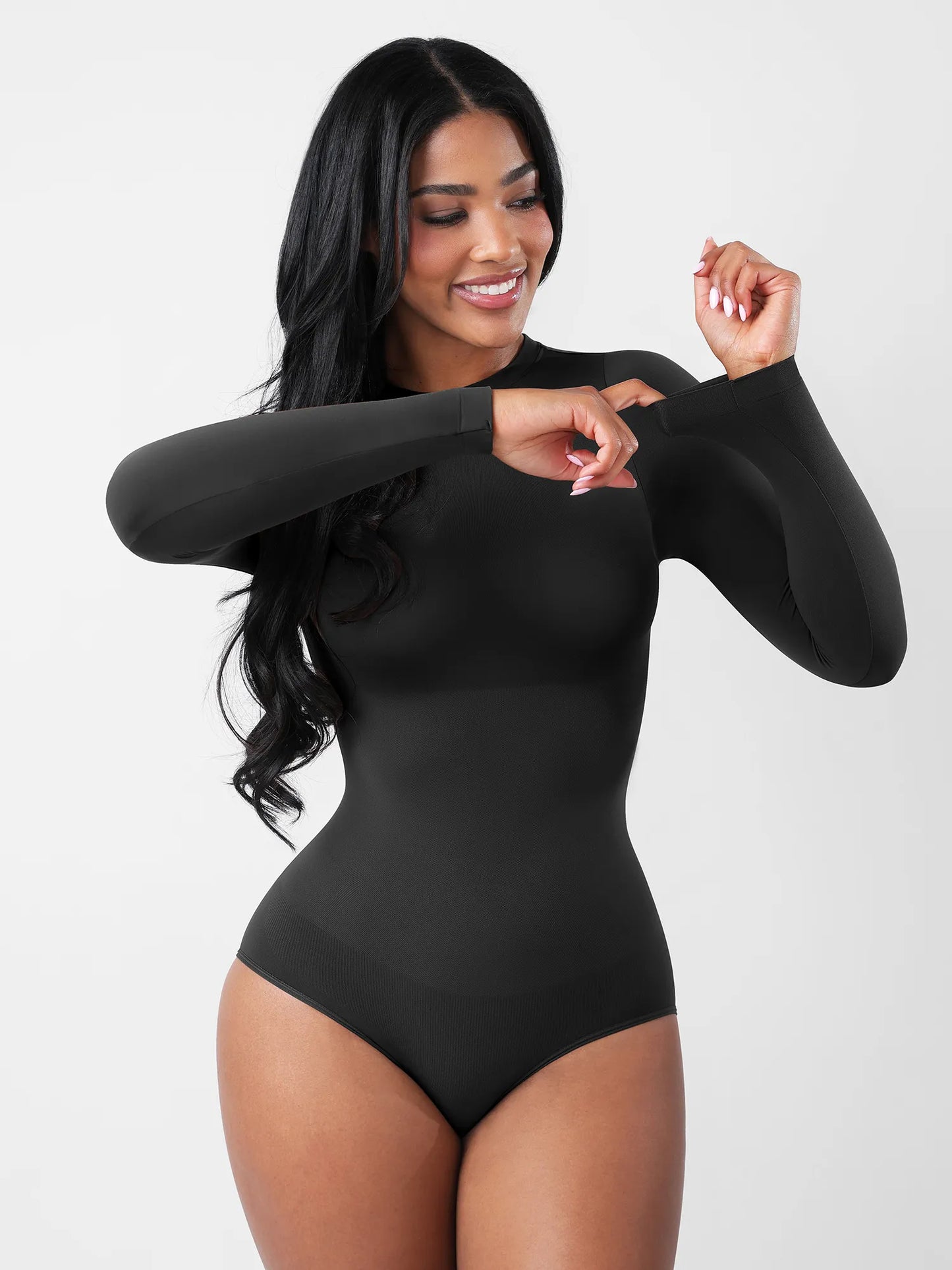 Feelingirl Seamless Ultra-Soft Crew Neck Bodysuit