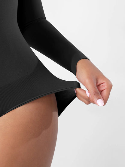 Feelingirl Seamless Ultra-Soft Crew Neck Bodysuit