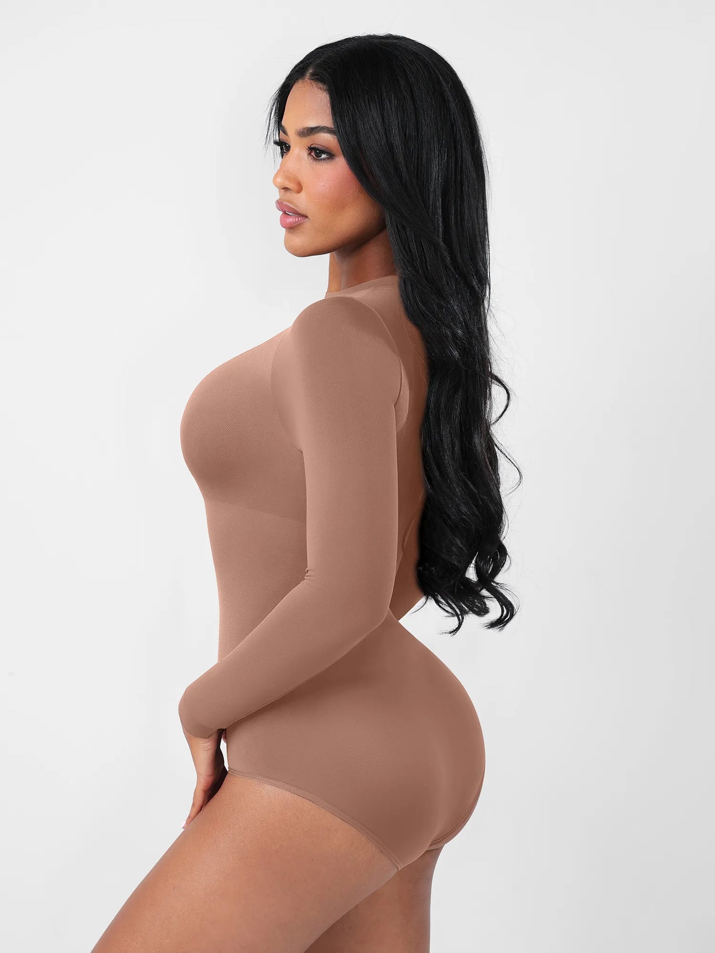 Feelingirl Seamless Ultra-Soft Crew Neck Bodysuit