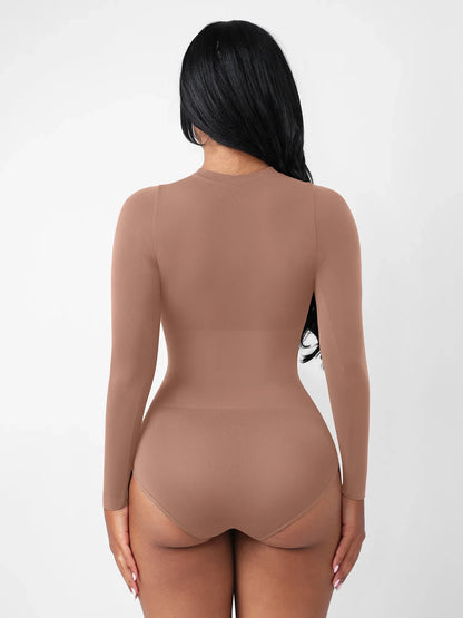 Feelingirl Seamless Ultra-Soft Crew Neck Bodysuit