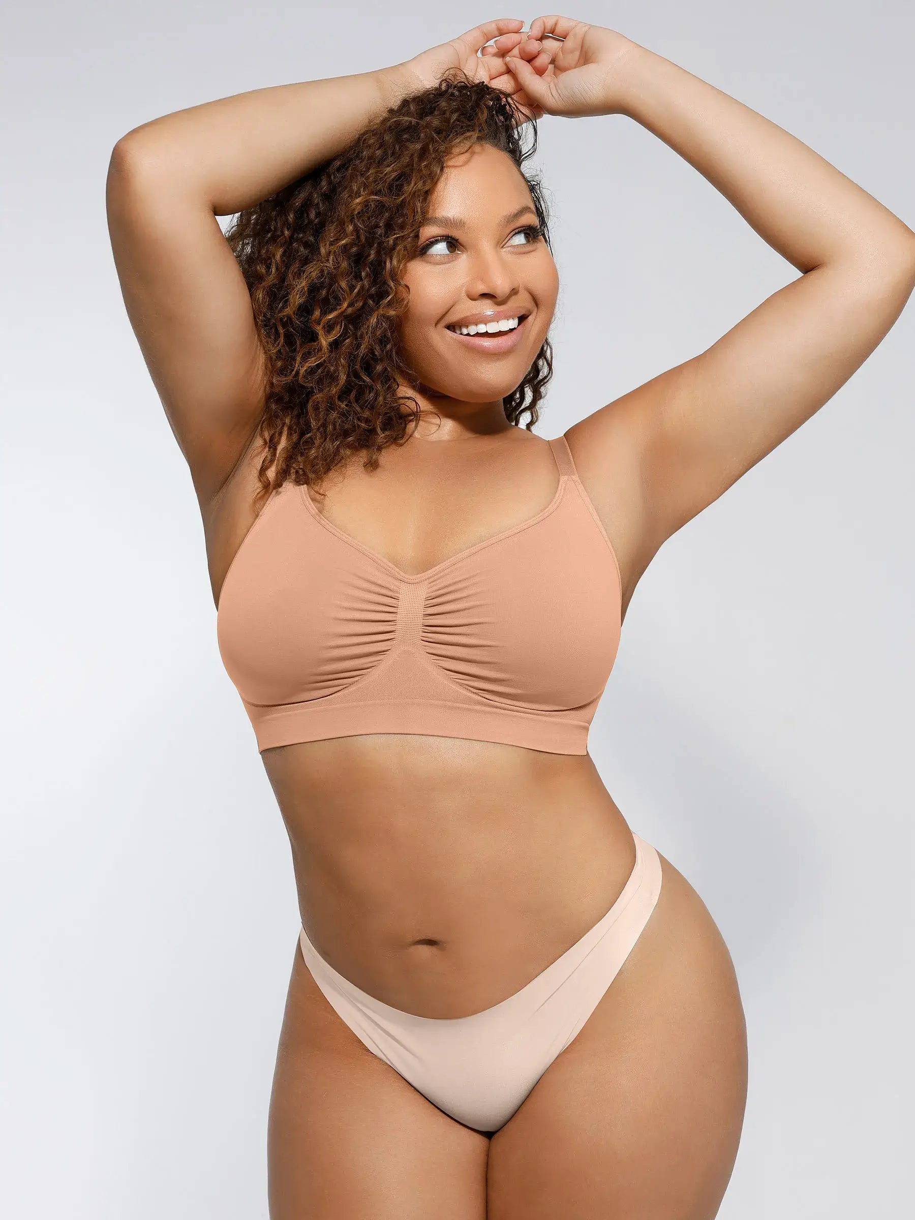 Feelingirl Everyday Wireless Bra Unlined Soft Bra