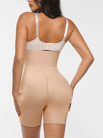 Feelingirl Wide Waistband Tummy Control Butt Lifting Shaping Shorts