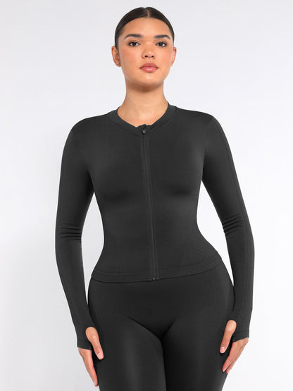 Feelingirl Seamless Long-Sleeve Workout Top