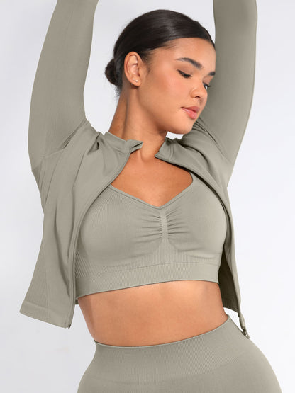 Feelingirl Seamless Long-Sleeve Workout Top