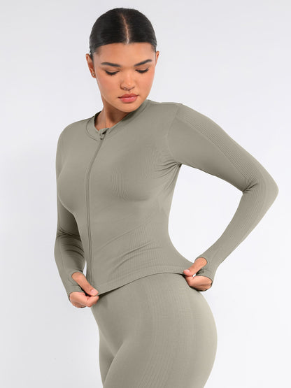 Feelingirl Seamless Long-Sleeve Workout Top