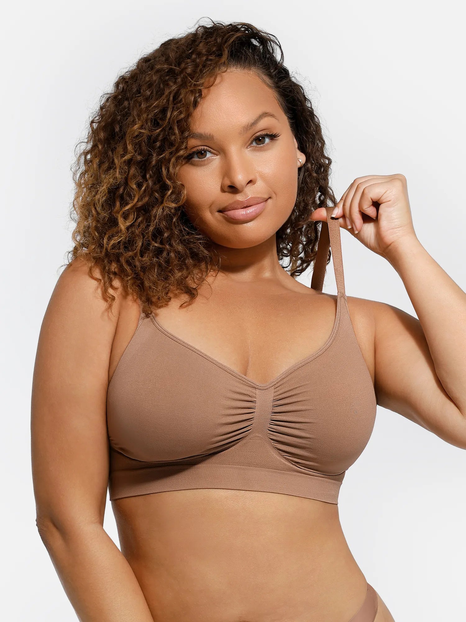 Feelingirl Everyday Wireless Bra Unlined Soft Bra