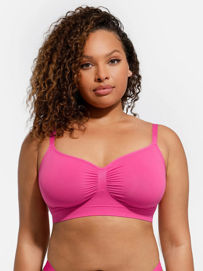 Feelingirl Everyday Wireless Bra Unlined Soft Bra