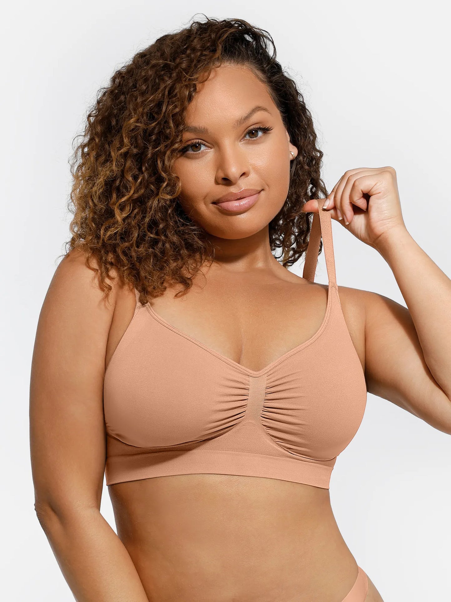 Feelingirl Everyday Wireless Bra Unlined Soft Bra