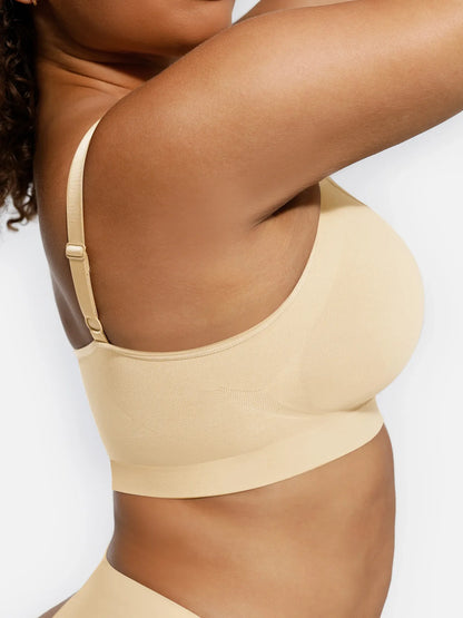 Feelingirl Everyday Wireless Bra Unlined Soft Bra