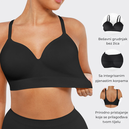 UltraFlex™ – Udoban Grudnjak Bez Žica za Savršenu Potporu i Neprimjetan Izgled